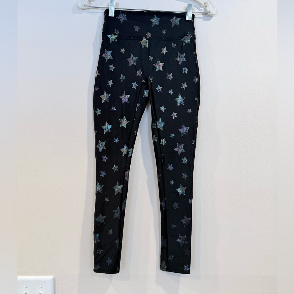 🔥Spanx Black Star Patterned Kids Leggings Size M NWOT🔥